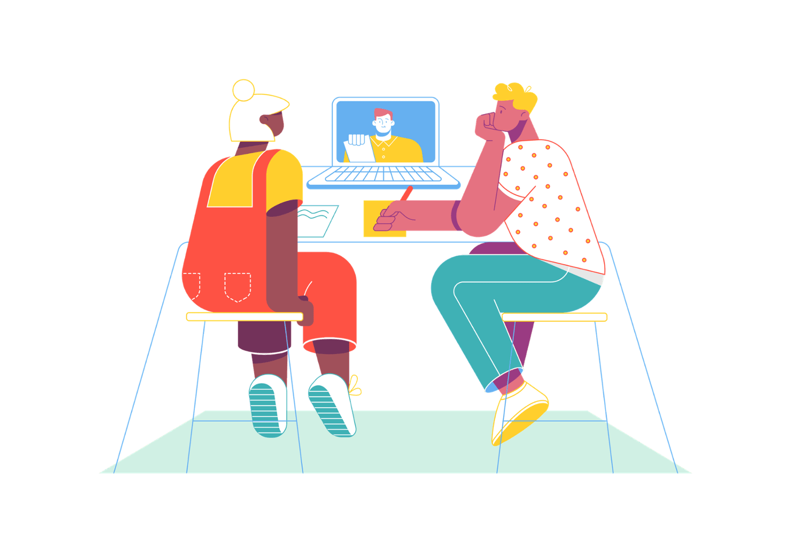 Students enjoying content at their ease 